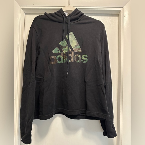 Black/ Camo Adidas Hoodie 1X - Picture 1 of 4